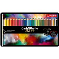 Kleurpotloden STABILO CarbOthello kalkpastel assorti blik à 36 stuks