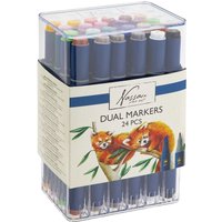 Alcoholmarkers Nassau Arts duopunt set à 24 kleuren
