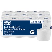 Toiletpapier Tork T7 Advanced Optiserve Coreless 2-laags 94m wit 472630