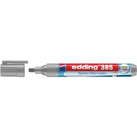 Viltstift edding 385 flipover penseelpunt zilvergrijs