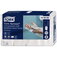 Handdoek Tork H2 Xpress compressed Premium multifold 2-laags 212x320mm 12x170 vel wit 100888