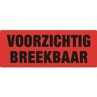 Waarschuwingsetiket IEZZY voorzichtig breekbaar 130mmx50mm 500 stuks