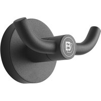 Kledinghaak Blacksatino 2 haaks zwart 332120