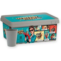 Koffiebeker IEZZY 180ml herbruikbaar Wauw 150 stuks grijs
