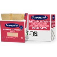Pleisters Salvequick textiel extra groot 6x 21 stuks