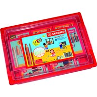 Kleurpotloden STABILO 882 woody 3 in 1 incl 2 slijpers classpack 48st