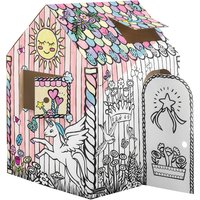 Kartonnen speelhuis XL Eenhoorn Bankers Box Play inkleurbaar