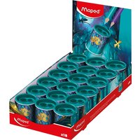 Puntenslijper Maped Dragon 2-gaats display a 18 stuks blauw