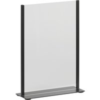 Kaarthouder Europel metaal met acryl bord A4 zwart