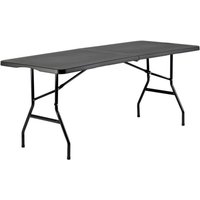 Vouwtafel BRASQ 180x70x74cm FT180 zwart