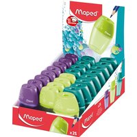 Puntenslijper Maped Shaker 1-gaats display à 25 stuks assorti