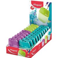 Puntenslijper Maped Shaker 2-gaats display à 20 stuks assorti