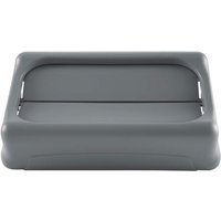 Deksel Rubbermaid Slim Jim Vented gesloten met swingsysteem grijs