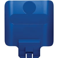 Paneel Rubbermaid Slim Jim Recyclestation voor label blauw