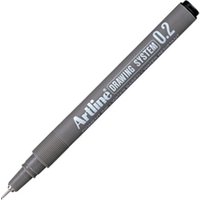 Fineliner Artline technisch 0.2mm zwart