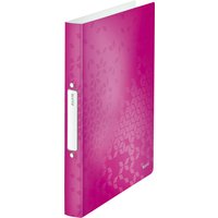 Ringband Leitz WOW A4 2-rings O-mechaniek 32mm PP roze