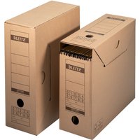 Archiefdoos met deksel Leitz Premium 120x275x325mm natuurbruin