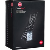 Bindrug GBC 19mm 21rings A4 zwart 100 stuks