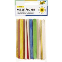 Stokje Folia hout assorti 50 stuks