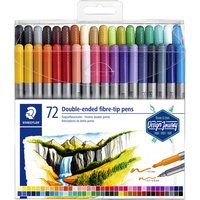 Kleurstift Staedtler 3200 dubbele punt fijn en ultrafijn etui à 72 ass
