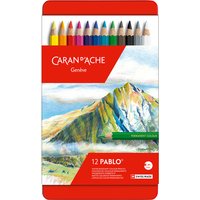 Kleurpotloden Caran d'Ache Pablo assorti blik à 12stuks