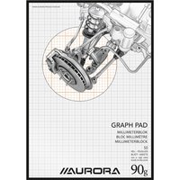 Millimeterblok Aurora A4 50 vel 90 gram bruin