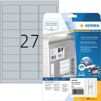 Etiket HERMA 4222 63.5x29.6mm weerbestendig zilver 675 stuks