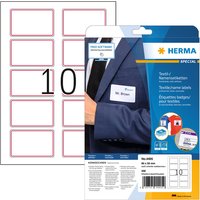 Naambadge etiket HERMA 4405 80x50mm wit/rood 200 stuks