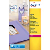 Etiket Avery L7767-40 210x297mm A4 hoogglans wit 40 stuks