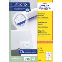 Etiket Avery 3424 105x48mm wit 1200 stuks