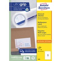 Etiket Avery 3478 210x297mm A4 wit 100 stuks
