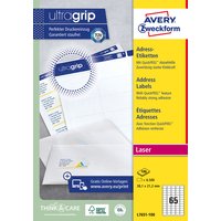 Etiket Avery L7651-100 38.1x21.2mm wit 6500 stuks