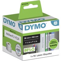 Etiket Dymo LabelWriter multifunctioneel 38x190mm 1 rol á 110 stuks wit