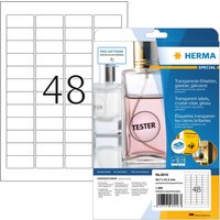 Etiket HERMA 8016 45.7x21.2mm transparant 1200 stuks