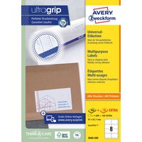 Etiket Avery 3660-200 97x67.7mm wit 1600 stuks