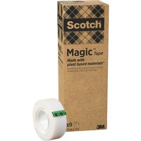 Plakband Scotch Magic 900 19mmx33m onzichtbaar mat 9 rollen