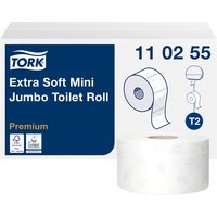 Toiletpapier Tork T2 Premium jumbo klein 3-laags 120m wit 110255
