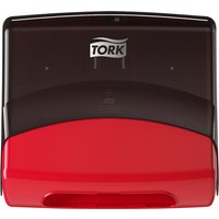 Reinigingsdoekdispenser Tork W4 Performance wandmontage zwart/rood 654008