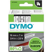 Labeltape Dymo LabelManager D1 polyester 19mmx7m zwart op wit