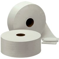Toiletpapier Cleaninq T1 jumbo groot 2-laags 6x380m wit