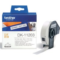Etiket Brother DK-11203 naamkaart ordner 17x87mm 1 rol á 300 stuks wit