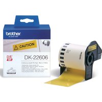 Etiket Brother DK-22606 doorlopend 62mm 1 rol á 15m geel