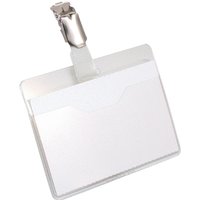 Badge Durable 8106 met clip liggend open 60x90mm