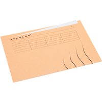 Vouwmap Secolor met tabrand A4 100% gerecycled karton 250gr Beige