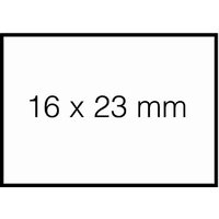 Prijsetiket 16x23mm Sato Duo 20 permanent wit 1500 stuks