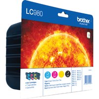 Inktcartridge Brother LC-980VALBP zwart + 3 kleuren
