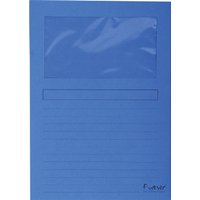 Venstermap Exacompta Forever L-model 120gr donkerblauw 100 stuks
