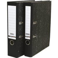 Ordner Qbasic A4 80mm karton zwart gewolkt