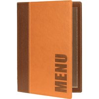 Menukaart Securit Trendy A5 1 x 2 tassen bruin