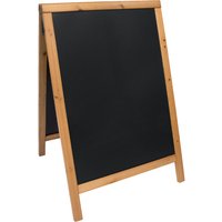 Stoepbord Securit 550x850x30mm teak hout